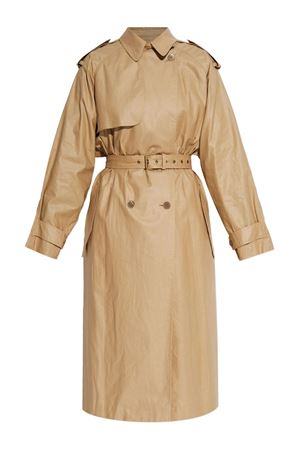 Trench in misto lino beige ISABEL MARANT | MA0410FAC1C01I90BE